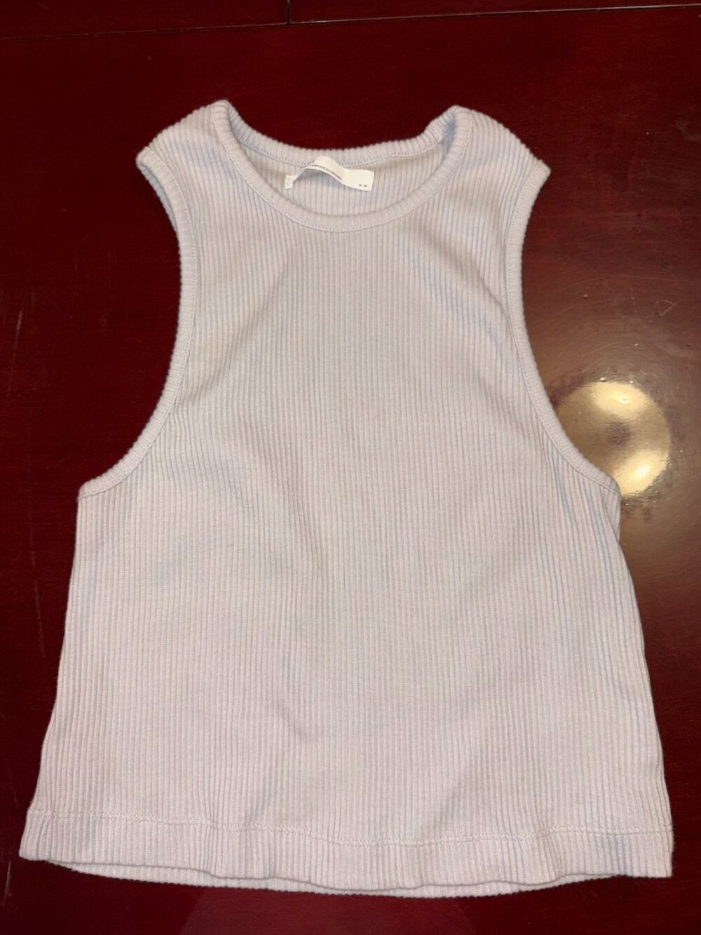 Oak + Fort Ribbed Grey Tank